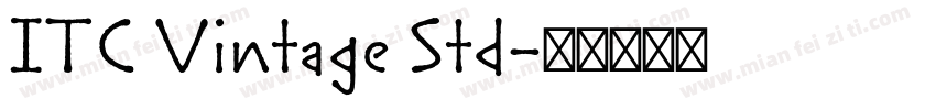 ITC Vintage Std字体转换